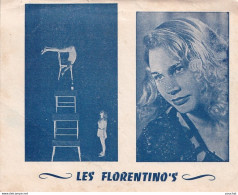 CIRQUE - LES FLORENTINO ' S - ARTISTES EQUILIBRISTES  - 2 SCANS  - Circus