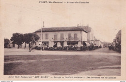 31) MURET - HOTEL - CAFE - RESTAURANT " AUX AILES " - GARAGE - AVENUE DES PYRENEES  - N° 1 - ( 2 SCANS ) - Muret