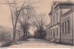 A17-82) BOURG DE VISA - TARN ET GARONNE - ENTREE DU VILLAGE ET LES ECOLES - EN  1914 - ( 2 SCANS ) - Bourg De Visa