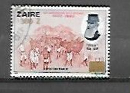 TIMBRE OBLITERE SURCHARGE DU ZAIRE N° MICHEL 1032 - Used Stamps