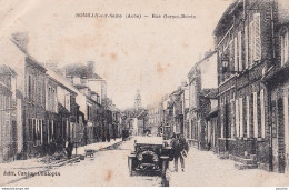 I15- 10) ROMILLY SUR SEINE - RUE GORNET BOIVIN - ANIMEE - AUTOMOBILE - ( 2 SCANS ) - Romilly-sur-Seine