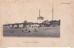 I11-59) GRAVELINES - NORD - LA PLAGE ET LE SEMAPHORE -  EN 1904 - ( 2 SCANS ) - Gravelines