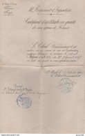 AUCH - 88 EME REGIMENT D ' INFANTERIE : CERTIFICAT D APTITUDE POUR LE GRADE DE SOUS OFFICIER DE RESERVE - 1903  - Documenten