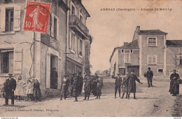 I9-24) AGONAC - DORDOGNE -  AVENUE DU MARCHE - ANIMEE - HABITANTS - EN 1915 - Autres & Non Classés