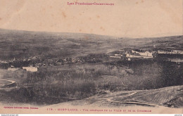 I9-66) MONT LOUIS ( PYRENEES ORIENTALES) VUE GENERALE DE LA VILLE ET DE SA CITADELLE - ( 2 SCANS ) - Otros & Sin Clasificación