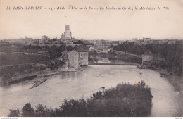 I6-81) ALBI - TARN - VUE SUR LE TARN - LES MOULINS  DE GARDE - LES  ABATTOIRS  ET LA VILLE - ( 2 SCANS ) - Albi