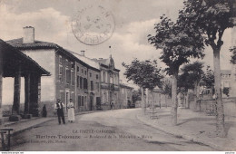 I6-31) MARTRES - TOLOSANE - HAUTE GARONNE - BOULEVARD DE LA MADELEINE - MAIRIE - ANIMEE - HABITANTS - EN 1912 - 2 SCANS - Andere & Zonder Classificatie