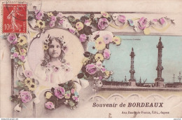 I6-33) BORDEAUX - SOUVENIR -  PORTRAIT DE FILLETTE - LES COLONNES ROSTRALES - Bordeaux