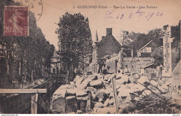 I26-60) GUISCARD - OISE - RUE  LA VERSE - LES RUINES - EN 1920 - Guiscard