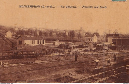 I25-47) MONSEMPRON - LIBOS - VUE GENERALE - NOUVELLE VOIE FERREE - CANTONNIERS - OUVRIERS - EN  1910 - ( 2 SCANS ) - Libos