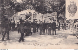 I24-31) TOULOUSE - EXPOSITION DE 1908 - LA PASSERELLE - ( 2 SCANS ) - Toulouse