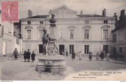 I20-91) LONGJUMEAU - HOTEL DE VILLE - MONUMENT D 'ADOLPHE ADAM  - ANIMEE - HABITANTS - Longjumeau