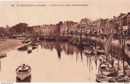 I18-44) LE POULIGUEN  - LE PORT ET LE QUAI JULES SANDEAU - EN 1938 - ( 2 SCANS ) - Le Pouliguen