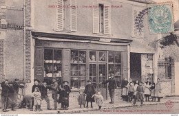 I17-28) SAINVILLE - GRANDE RUE - MERCERIE -  MAISON  MERIGAULT - ANIMATION - EN 1905 - Autres & Non Classés