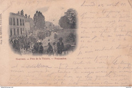 I33-31) MARTRES TOLOSANE - HAUTE GARONNE -  FETE DE LA TRINITE - PROCESSION  - ANIMEE - HABITANTS - ( 2 SCANS ) - Other & Unclassified