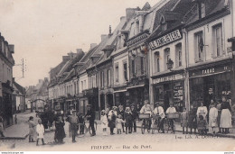 I32-62)  FREVENT  RUE DU PONT - COMMERCES - HABITANTS - ( 2 SCANS ) - Autres & Non Classés