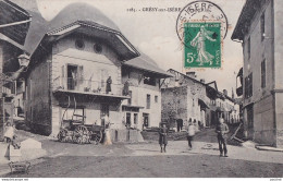  I30-73) GRESY SUR ISERE - GRAND ' RUE - ANIMEE - HABITANTS - EN  1913 - Gresy Sur Isere