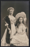 AK Kaiserin Auguste Victoria Königin Von Preussen Mit Ihrer Tochter Viktoria Luise  - Royal Families