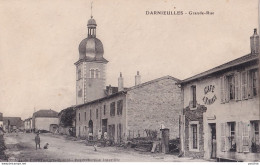 A13-88) DARNIEULLES - VOSGES - GRANDE RUE - ANIMEE - HABITANTS - CAFE A. FINANCE - ( 2 SCANS ) - Autres & Non Classés