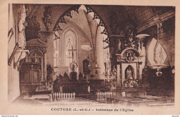 A13-41) COUTURE - INTERIEUR DE L ' EGLISE - ( 2 SCANS ) - Autres & Non Classés