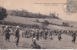 A12-47) AGEN - MILITARIA - SOUVENIR DES GRANDES MANOEUVRES D ' AUTOMNE - INFANTERIE - GRAND ' HALTE - EDIT PERRET AGEN - Agen