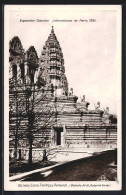 AK Paris, Exposition Coloniale Internationale 1931, Indo-Chine, Temple D`Angkor  - Ausstellungen
