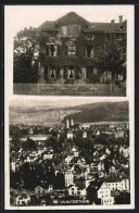 AK Winterthur, Blick Auf Ein Gebäude, Panorama Der Stadt  - Autres & Non Classés