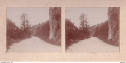  38) GORGES DE CREMIEU - ISERE - PHOTO STEREO - LE 10/4/1900 - N°  4  - ( 2 SCANS ) - Photos Stéréoscopiques