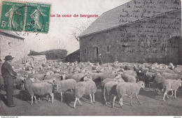 A22-12) AVEYRON - TROUPEAU DANS LA COUR DE LA BERGERIE - AGRICULTURE - ELEVAGE, MOUTONS - EN 1907 - Autres & Non Classés