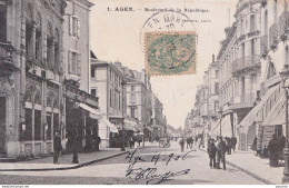 A15-47) AGEN - BOULEVARD DE LA REPUBLIQUE - EN 1906 - Agen