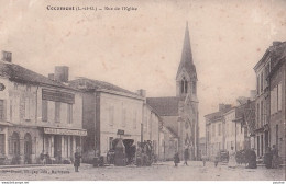 A17-47) COCUMONT - RUE DE L ' EGLISE - ANIMEE - 1909 - ( 2 SCANS ) - Other & Unclassified