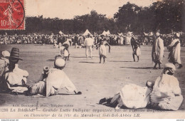  SIDI BEL ABBES - LA RAAHBA - GRANDE LUTTE INDIGNE ORGANISE SUR LE PLATEAU BUGEAUD - HONNEUR DU MARABOUT - EN 1907 - Sidi-bel-Abbes