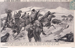 LA GUERRE RUSSO - ESCARMOUCHE ENTRE COSAQUES ET JAPONAIS VERS LES RIVES DU YALEU  LE 13 MARS -  ( 2 SCANS ) - Andere Kriege