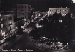 Cartolina Foggia - Piazza Lanza - Notturno - Foggia