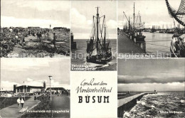 72185253 Buesum Nordseebad Hafen Fischerboote Strand Promenade  Buesum - Buesum