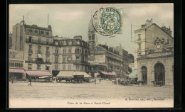 CPA Saint-Cloud, Place De La Gare  - Saint Cloud