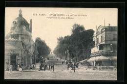 CPA Saint-Cloud, Avenue Due Palais Vue Prise De La Place D`Armes  - Saint Cloud