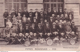A13-42) ROANNE - FANFARE - FIFRES ROANNAIS - 1928 - EDIT. DESSANDIER - ROANNE - ( 2 SCANS ) - Roanne