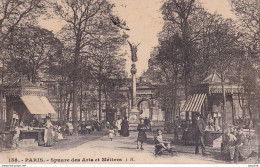 A13-75) PARIS (III°) SQUARE DES ARTS ET METIERS - ANIMEE - EN 1912 - ( 2 SCANS ) - Paris (03)