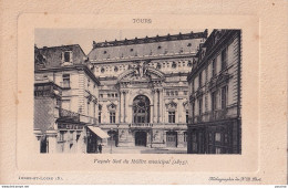 A10-37) TOURS - FACADE SUD DU THEATRE MUNICIPAL  - 1875 - EDIT. N.D. - ( 2 SCANS ) - Tours