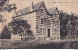 A7- 40) SABRES ( LANDES ) CHALET MALICHECQ - ANIMEE -  HABITANTS  - EN 1907 - ( 2 SCANS ) - Sabres