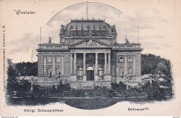 A6- WIESBADEN - KONIGL - SCHAUSPIELHAUS BUHNENSEITE - ( 2 SCANS ) - Wiesbaden