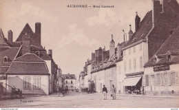 A6-21) AUXONNE ( COTE D ' OR  ) RUE CARNOT - ANIMEE - CAFE DES HALLES - EN 1916 - (  2 SCANS ) - Auxonne