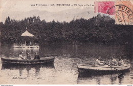 A3-PUIGCERDA (LOS PIRINEOS) EL LAGO - LE LAC - ANIMEE - BARQUES - EN 1922 - Gerona