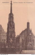 A2- NURNBERG  - SCHONER  BRUNNEN MIT FRAUENKIRCHE  - ( 2 SCANS ) - Nuernberg