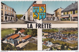 A2-38) LA FRETTE - CARTE MULTIVUES - VUE GENERALE AERIENNE - CASINO - CAFE - BLASON - 2 SCANS - Sonstige & Ohne Zuordnung