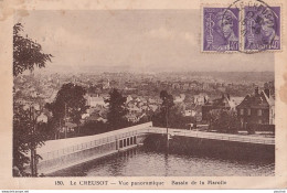 A25-71) LE CREUSOT - VUE PANORAMIQUE - BASSIN DE LA MAROLLE - EN  1941 - Le Creusot