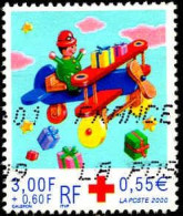 France Poste Obl Yv:3362 Mi:3502 Biplan & Enfant (Obl.mécanique) - Gebraucht