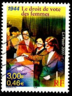 France Poste Obl Yv:3353 Mi:3494 1944 Le Droit De Vote Des Femmes (Lign.Ondulées) - Used Stamps