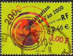 France Poste Obl Yv:3259 Mi:3401 Célébration De L'an 2000 (Beau Cachet Rond) - Usati